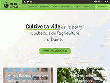 Tablet Screenshot of agriculturemontreal.com